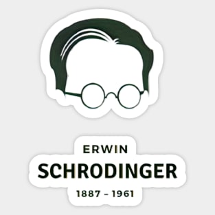 Erwin Schrodinger (1887 - 1961) Sticker